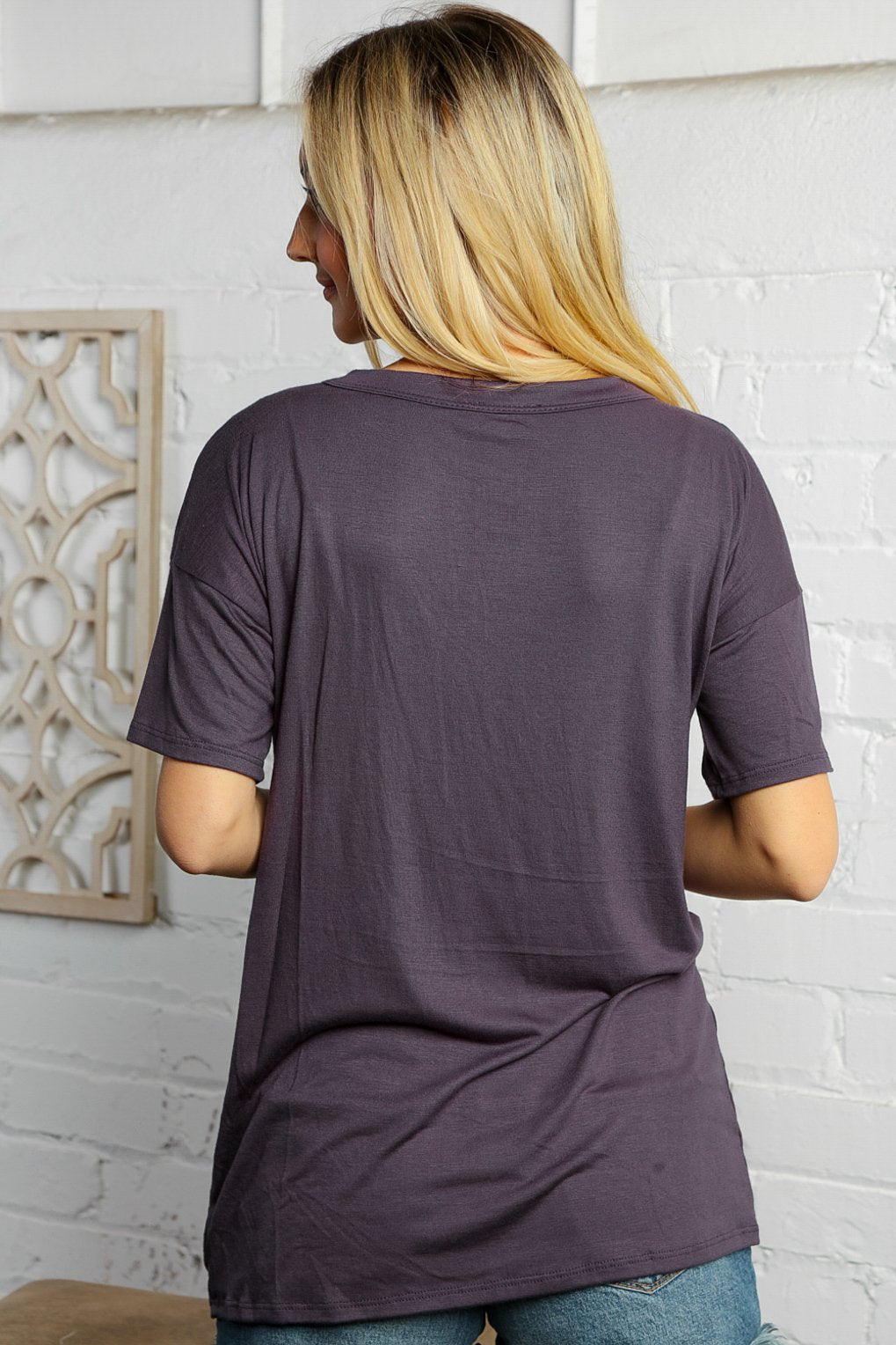 Charcoal Cut Out Panel Design Top