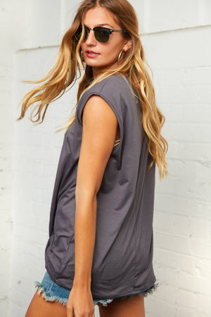 Cement Twist Hem Tank